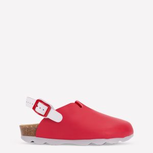 Colourblock Clogs-Firecracker Red