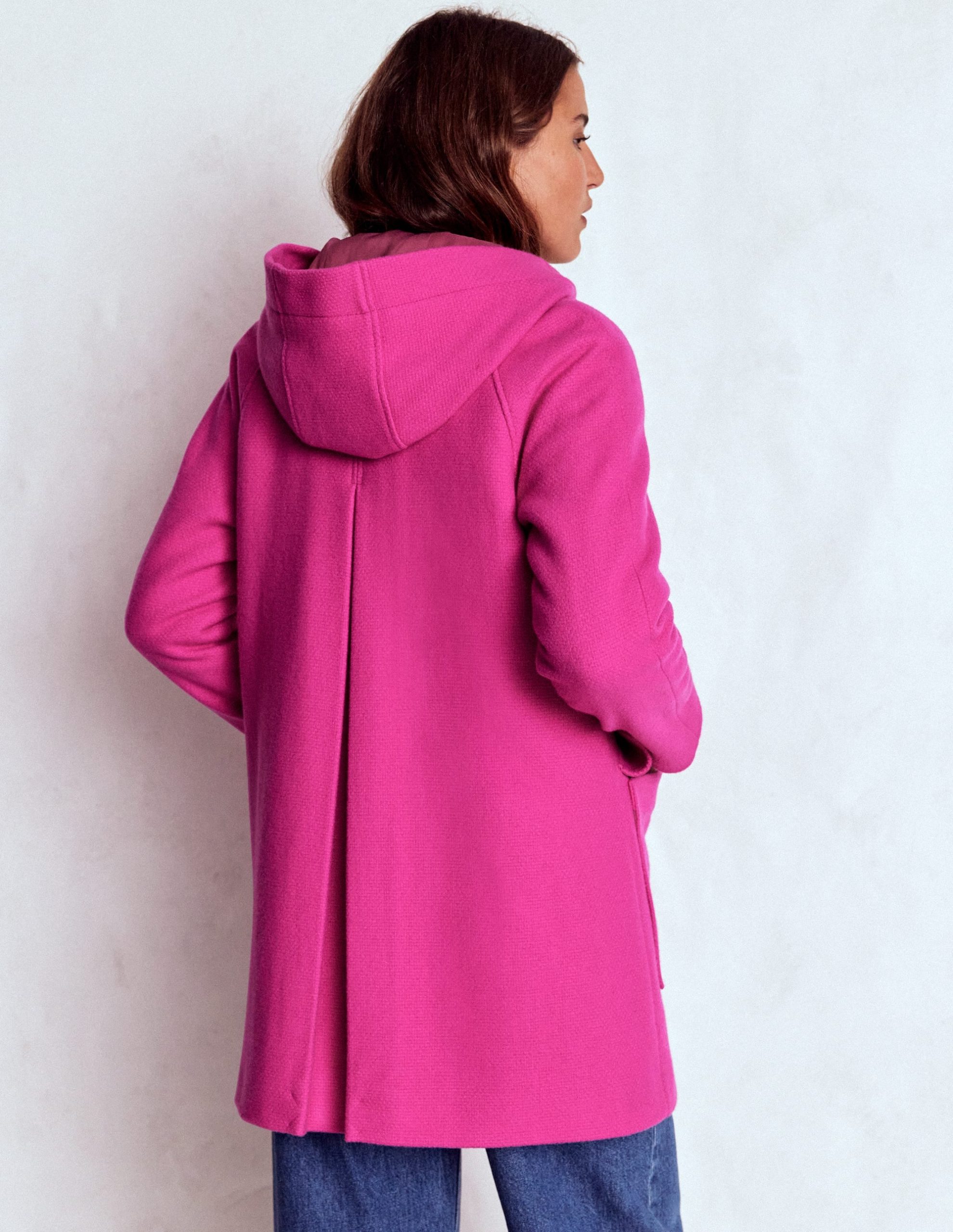 Swing Duffle Coat-Pink Peony - Image 3