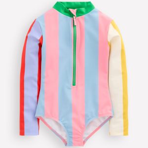 Long-Sleeved Swimsuit-Hotpotch Stripe