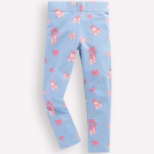 Fun Leggings-Pale Blue Ballet Shoes