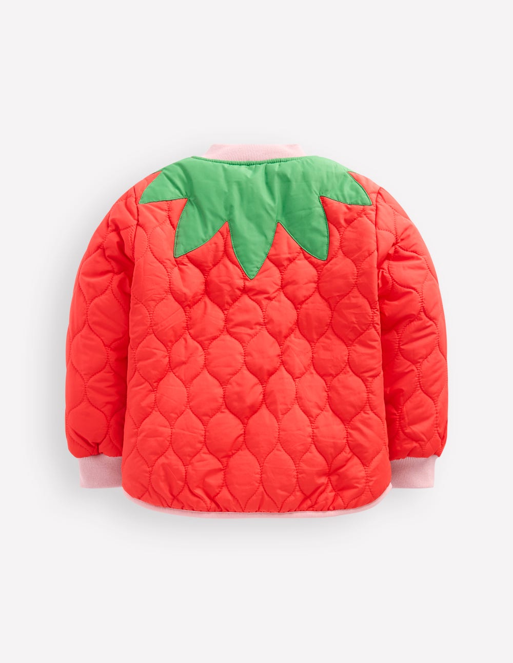 Fun Bomber Jacket-Strawberry Applique - Image 2