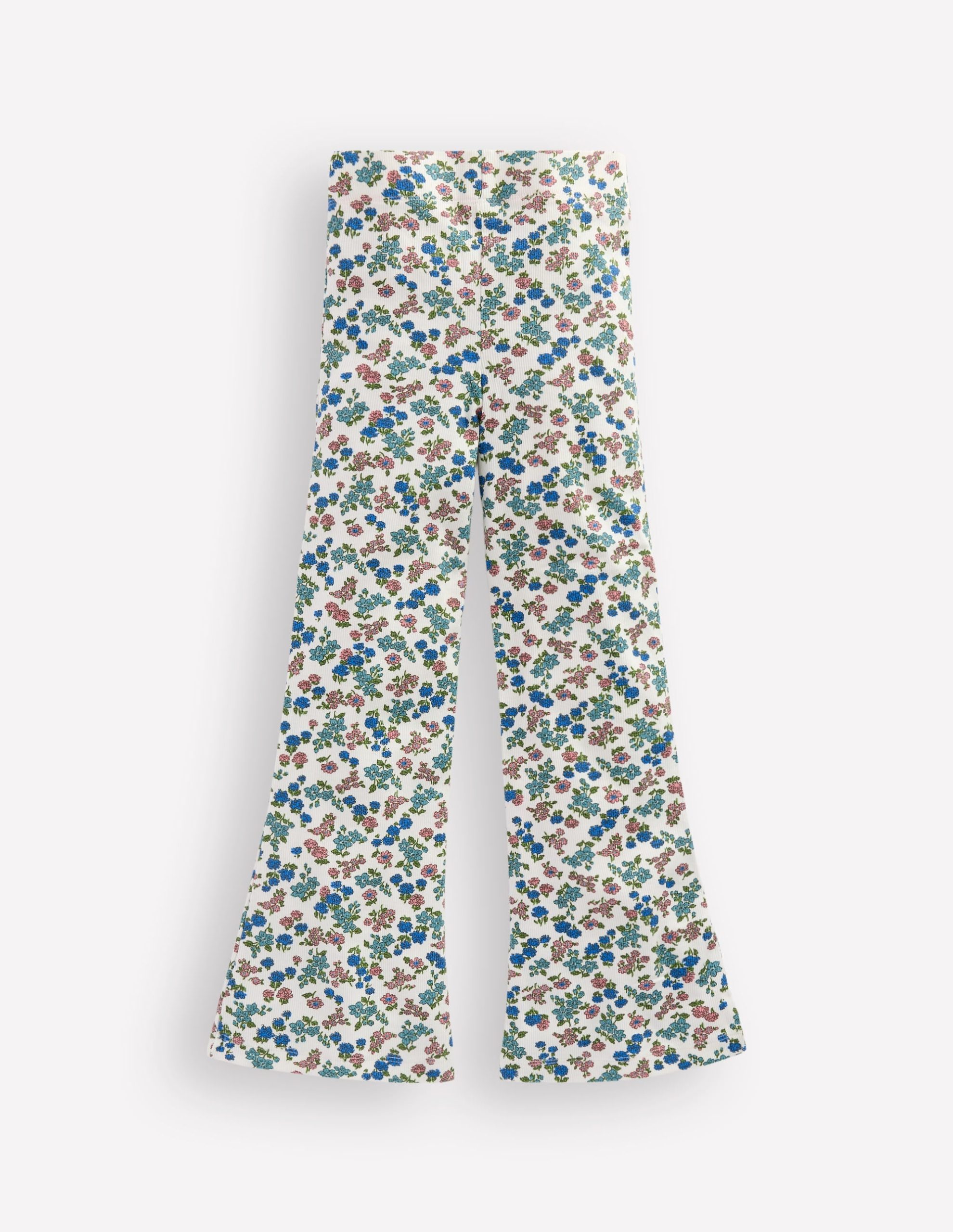 Ribbed Flared Legging-Soft Ivory Floral - Image 2