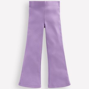 Ribbed Flared Legging-Lilac