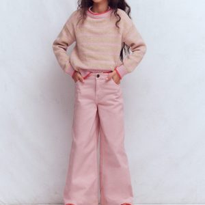 Wide Leg Jean-Pink
