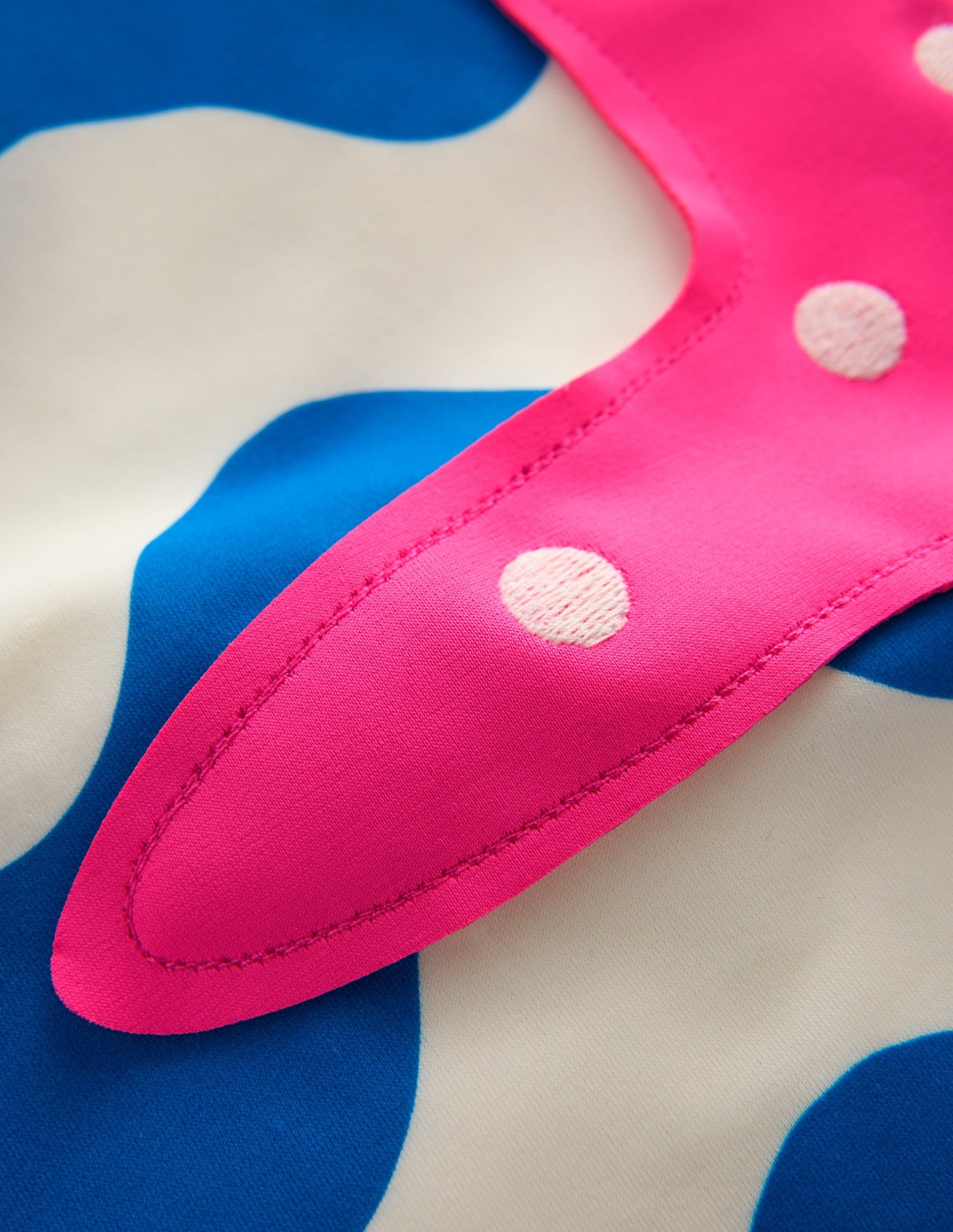 One Shoulder Appliqu?? Swimsuit-Kingfisher Blue Wave Starfish - Image 3