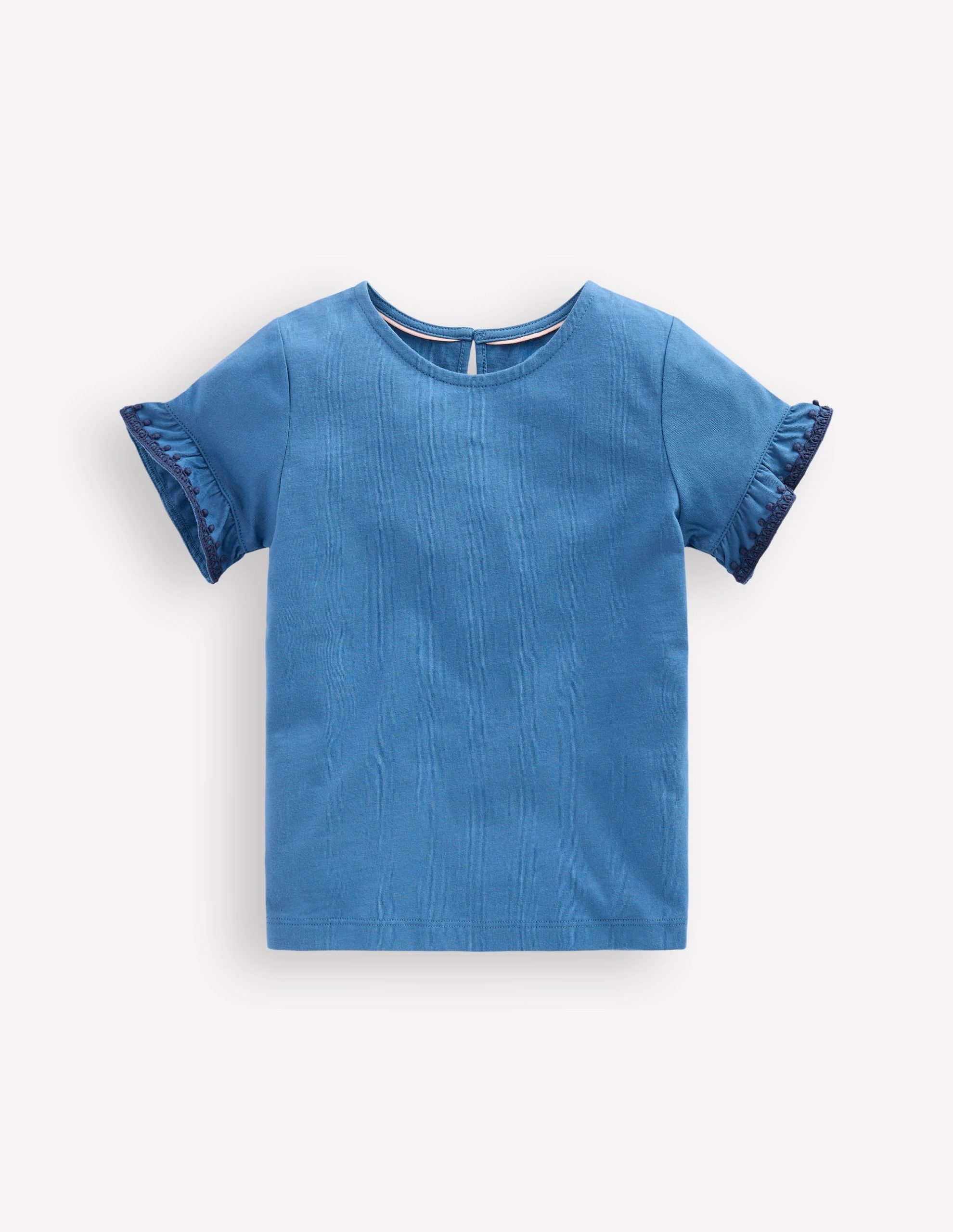 Ruffle Sleeve T-shirt-Delft