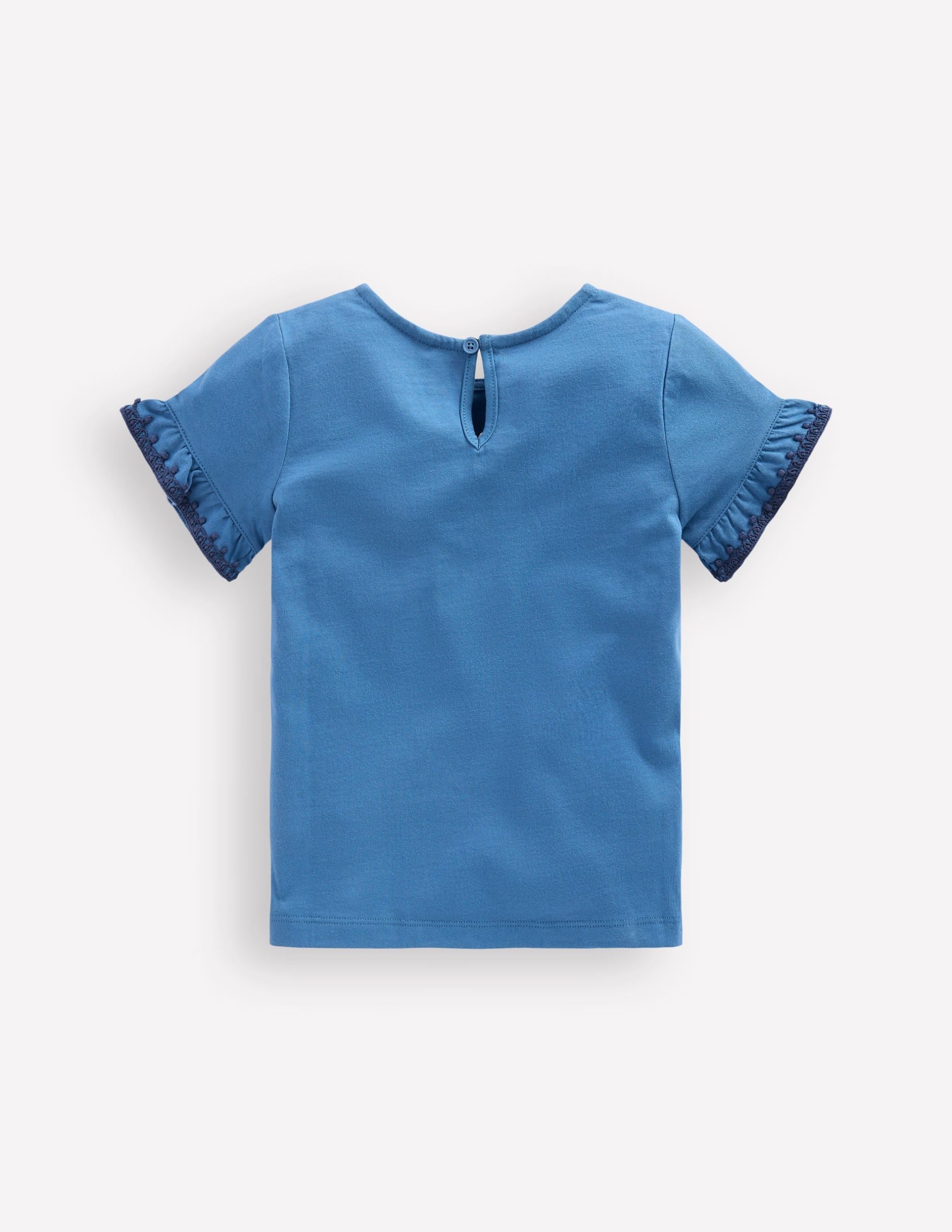 Ruffle Sleeve T-shirt-Delft - Image 2
