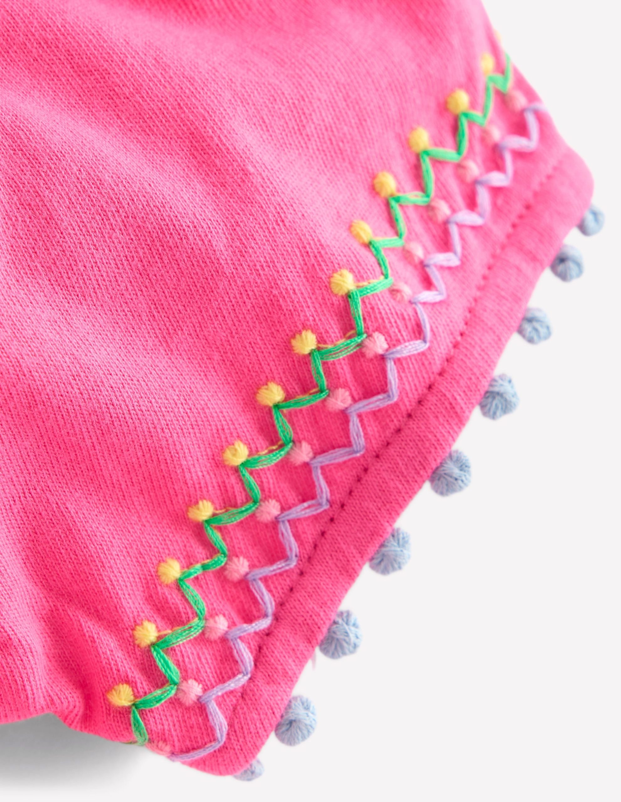 Puff Sleeve T-shirt-Flamingo Pink - Image 3