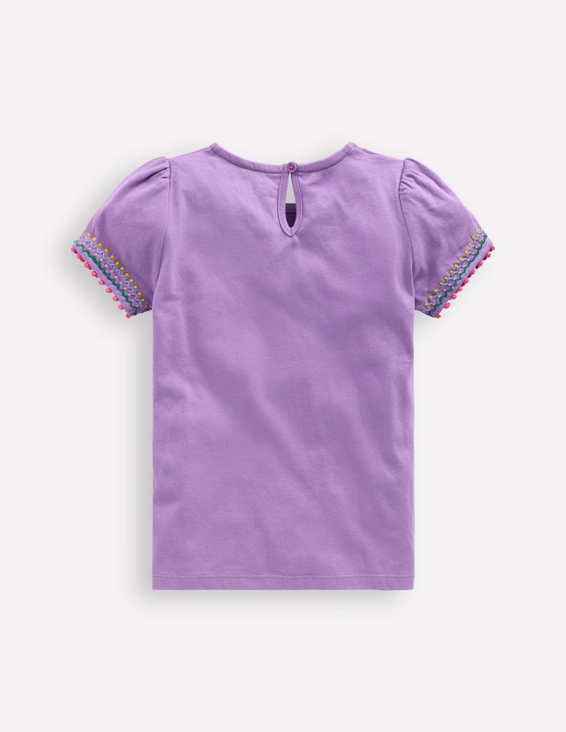 Puff Sleeve T-shirt-Aster Purple - Image 2