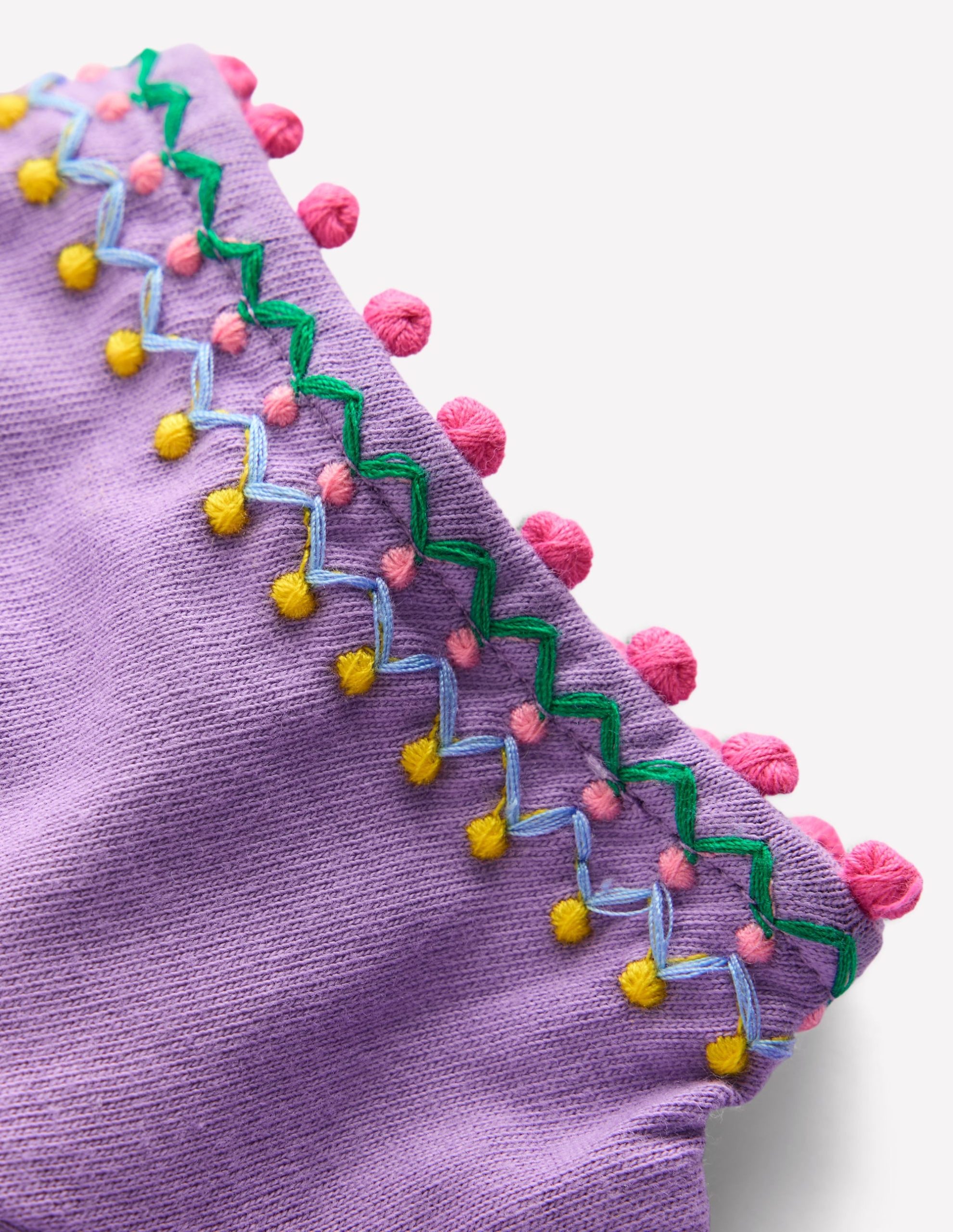 Puff Sleeve T-shirt-Aster Purple - Image 3