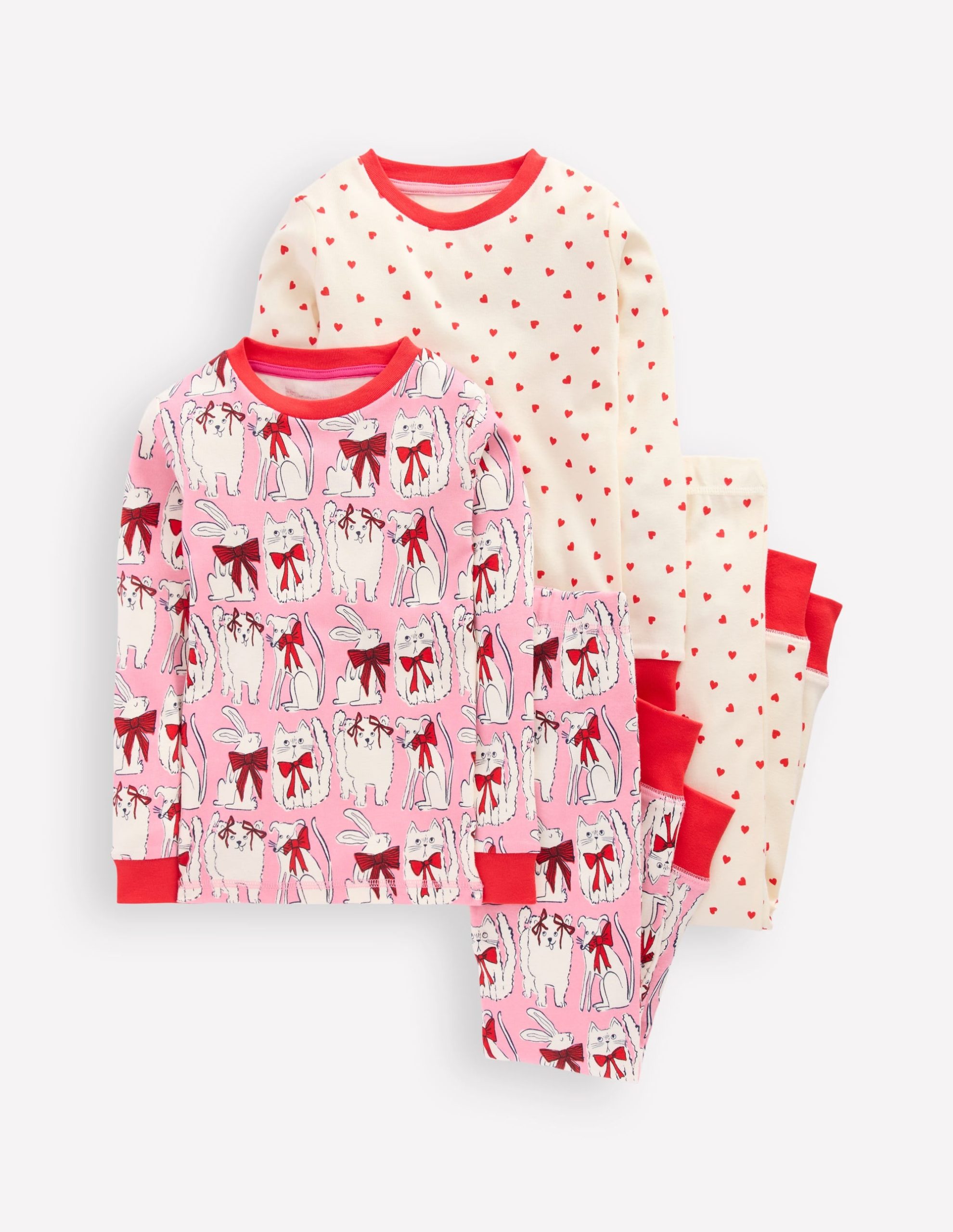 Twin Pack Snug Pajamas-Bubblegum Pink Favourite Pets