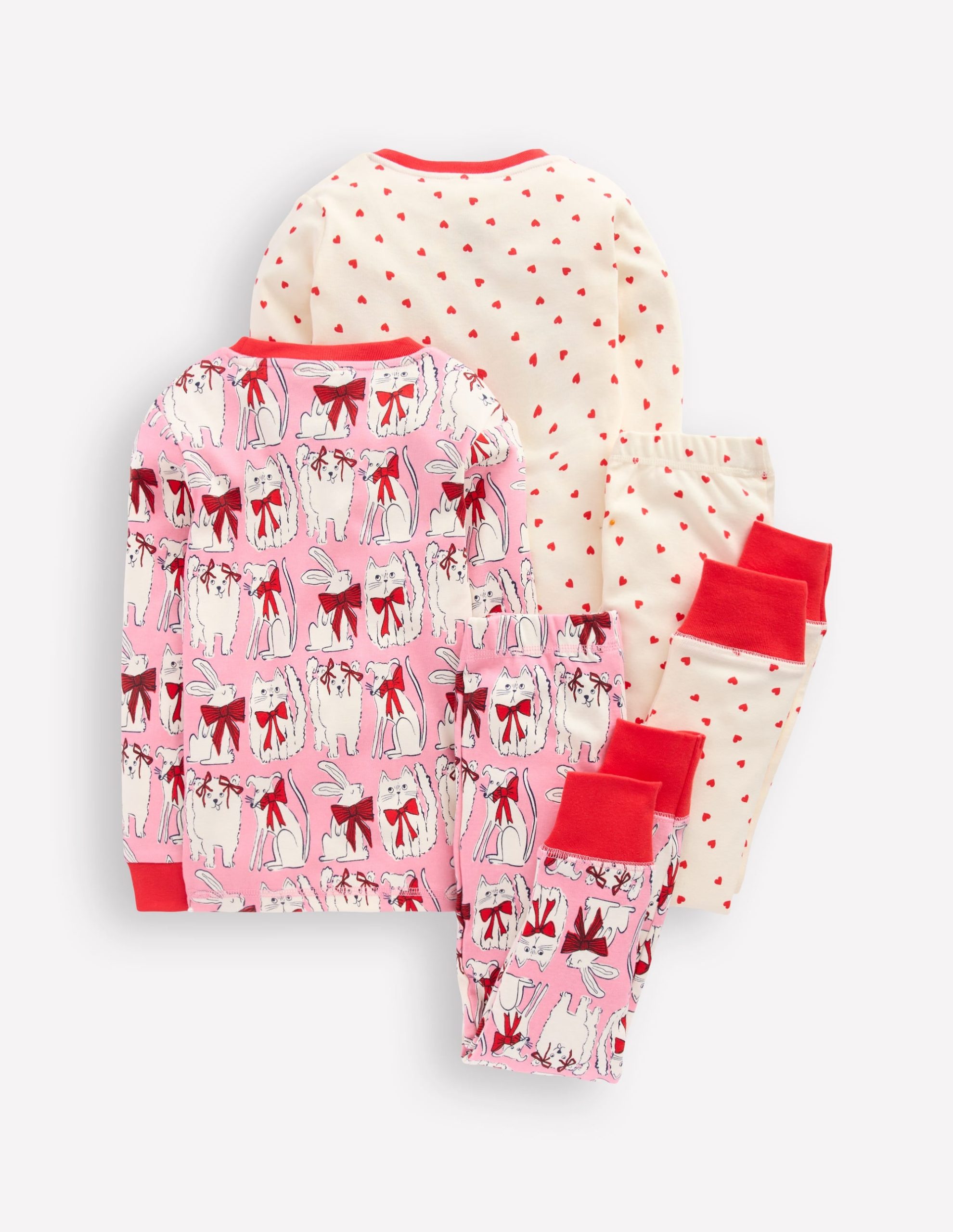 Twin Pack Snug Pajamas-Bubblegum Pink Favourite Pets - Image 2