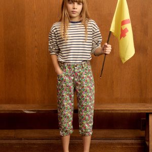 Capri Pants-Multi Summerflower Bed