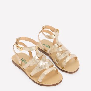 Gladiator Sandals-Metallic