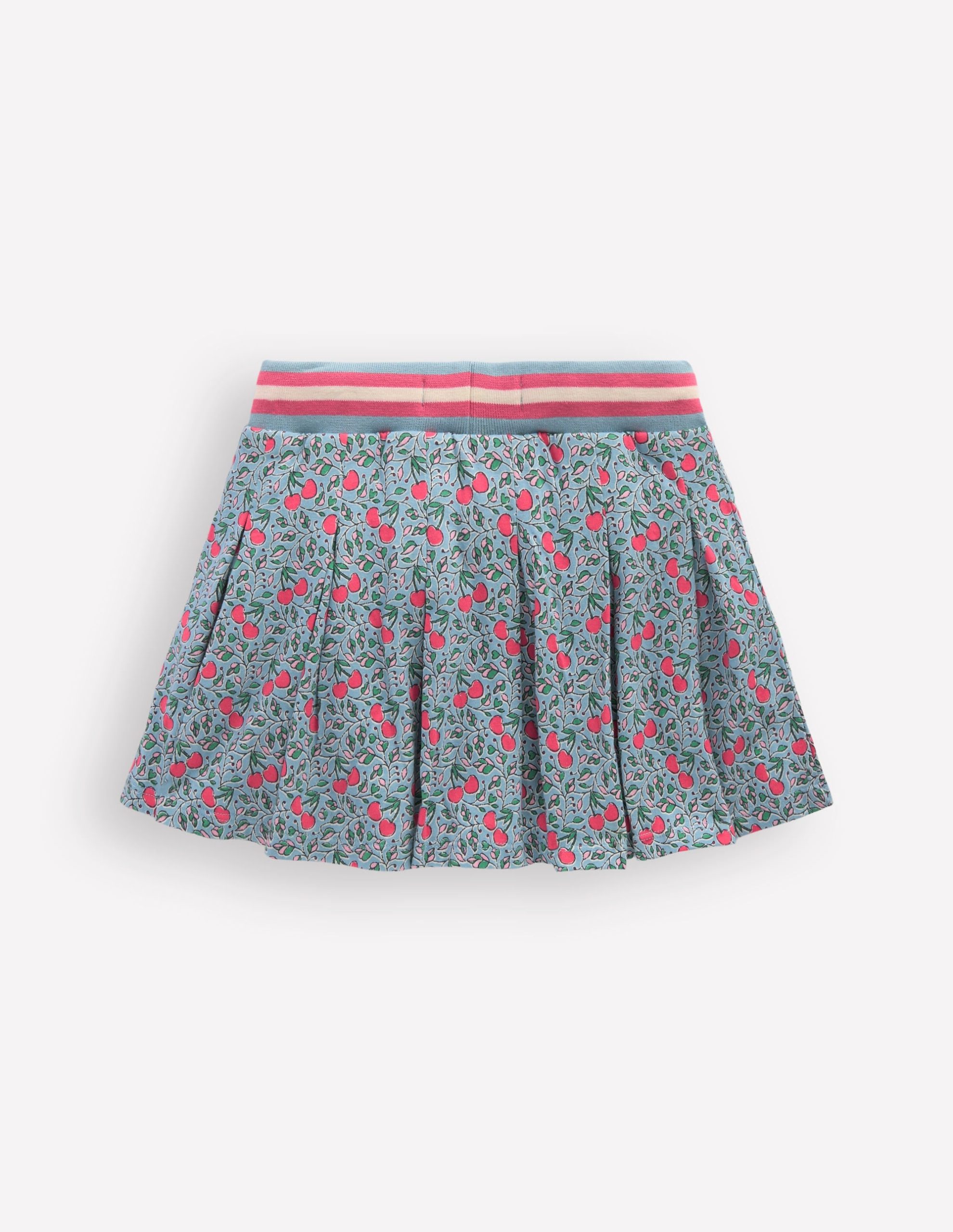 Pleated Jersey Skort-Blue Cherries - Image 2