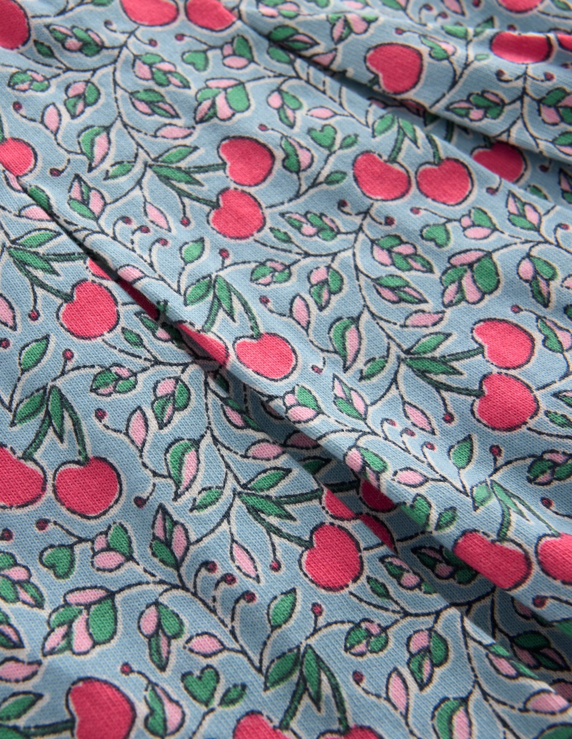 Pleated Jersey Skort-Blue Cherries - Image 3