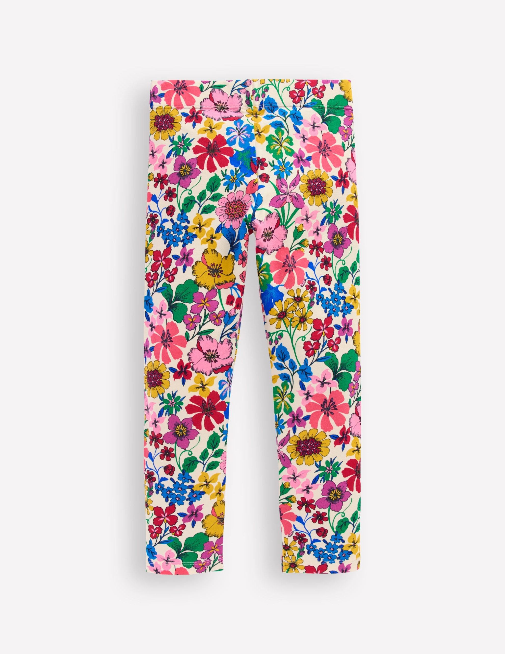 Fun Leggings-Multi Rainbow Floral - Image 2