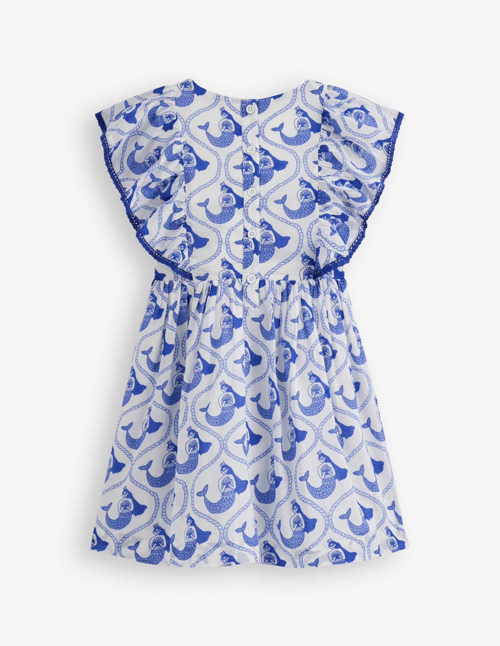 Pretty Woven Dress-Soft Ivory Mermaid Toile - Image 2