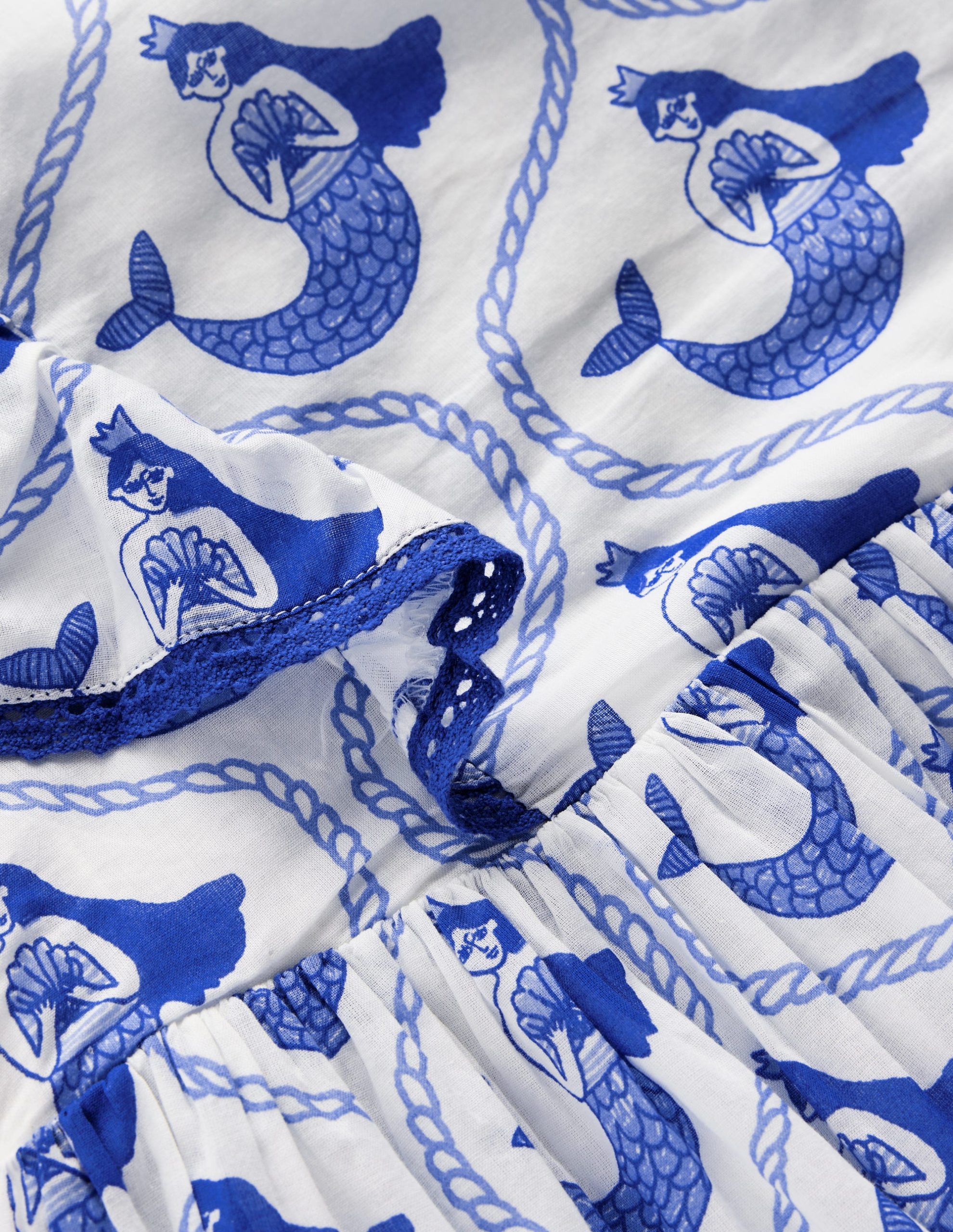 Pretty Woven Dress-Soft Ivory Mermaid Toile - Image 3