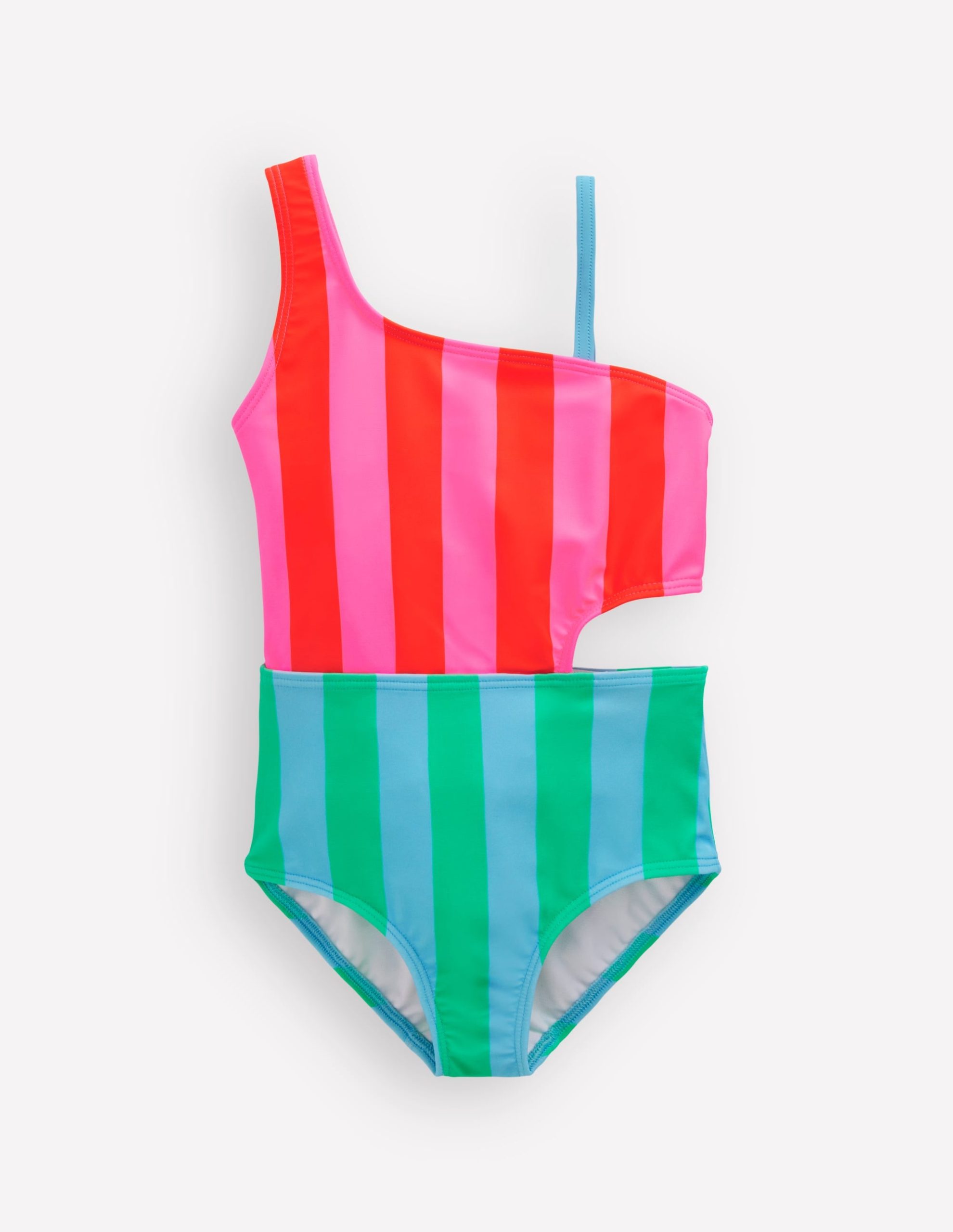 Cut Out Swimsuit-Multi Stripe - Image 2