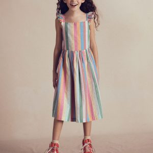 Annalisa Twirly Sundress-Multi Stripe