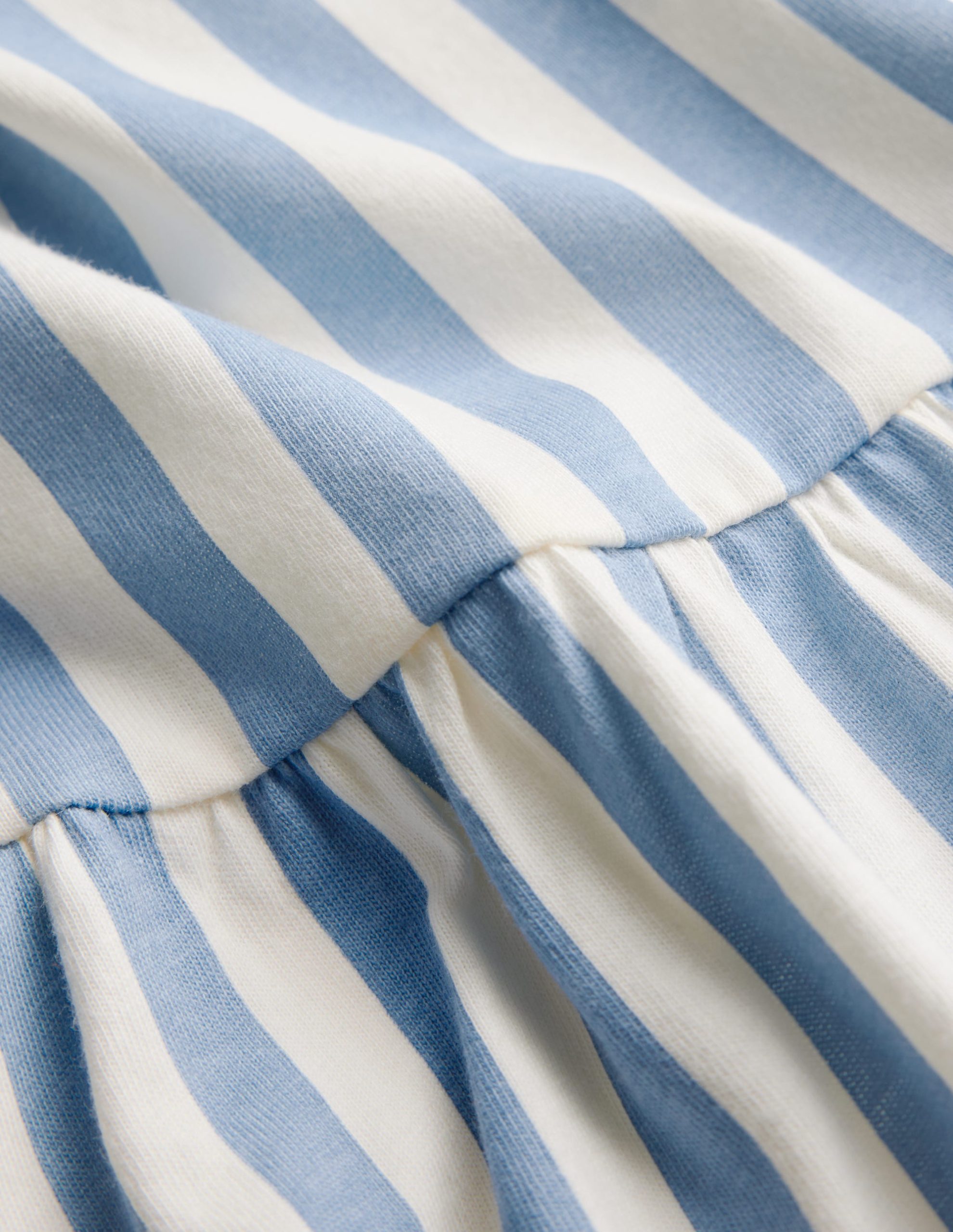 Bow Back Jersey Dress-Salt Blue/ Ivory Stripe - Image 3