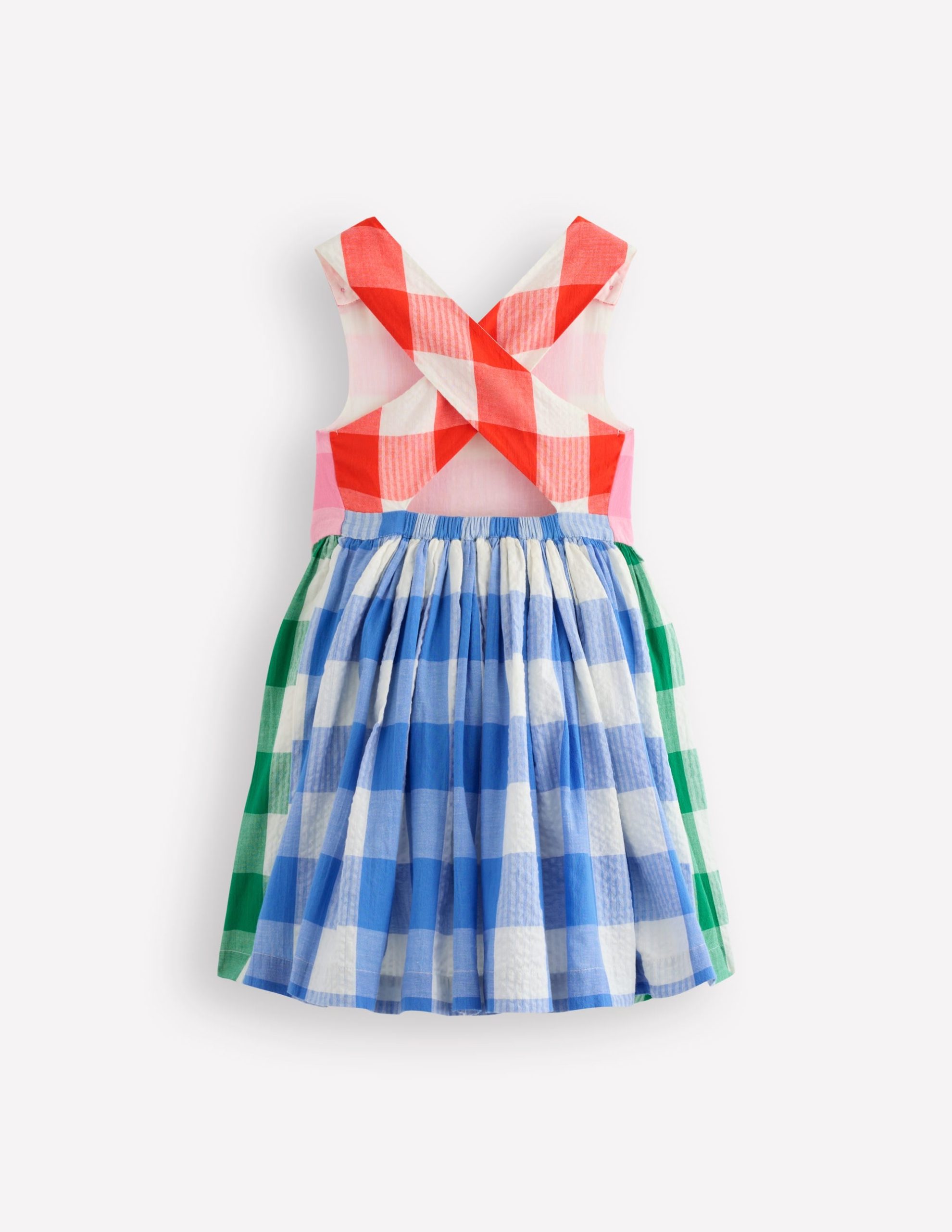 Harper Cross-Back Dress-Gingham Hotchpotch - Image 4