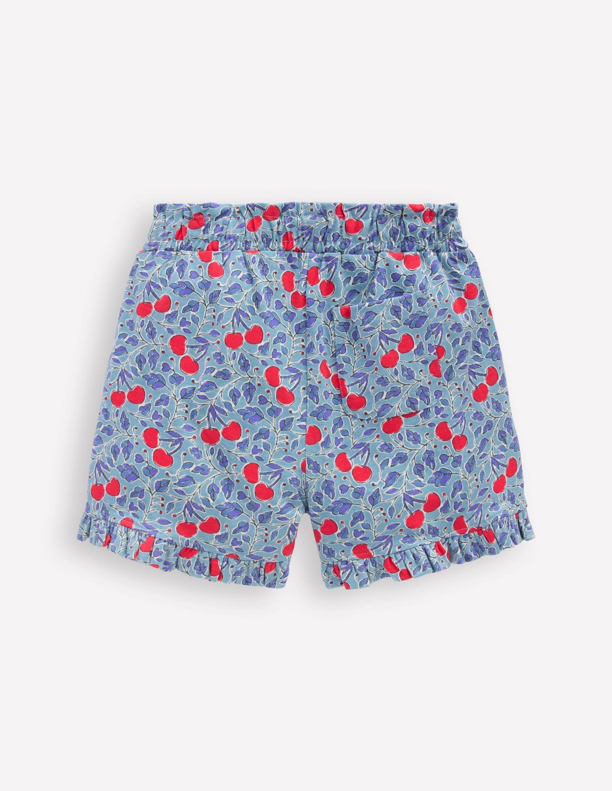Pretty Jersey Shorts-Cloud Blue Cherry Vine - Image 2