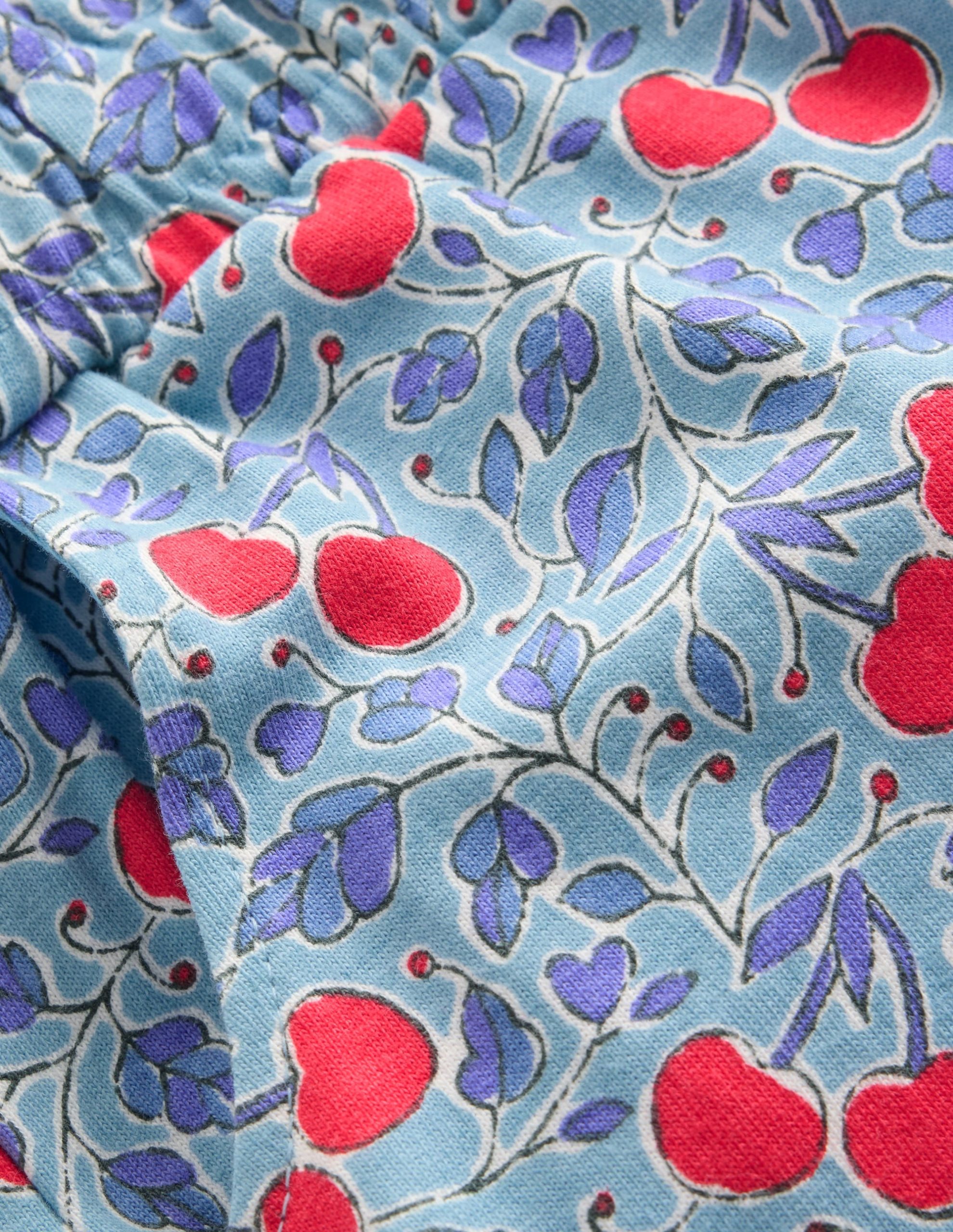 Pretty Jersey Shorts-Cloud Blue Cherry Vine - Image 3