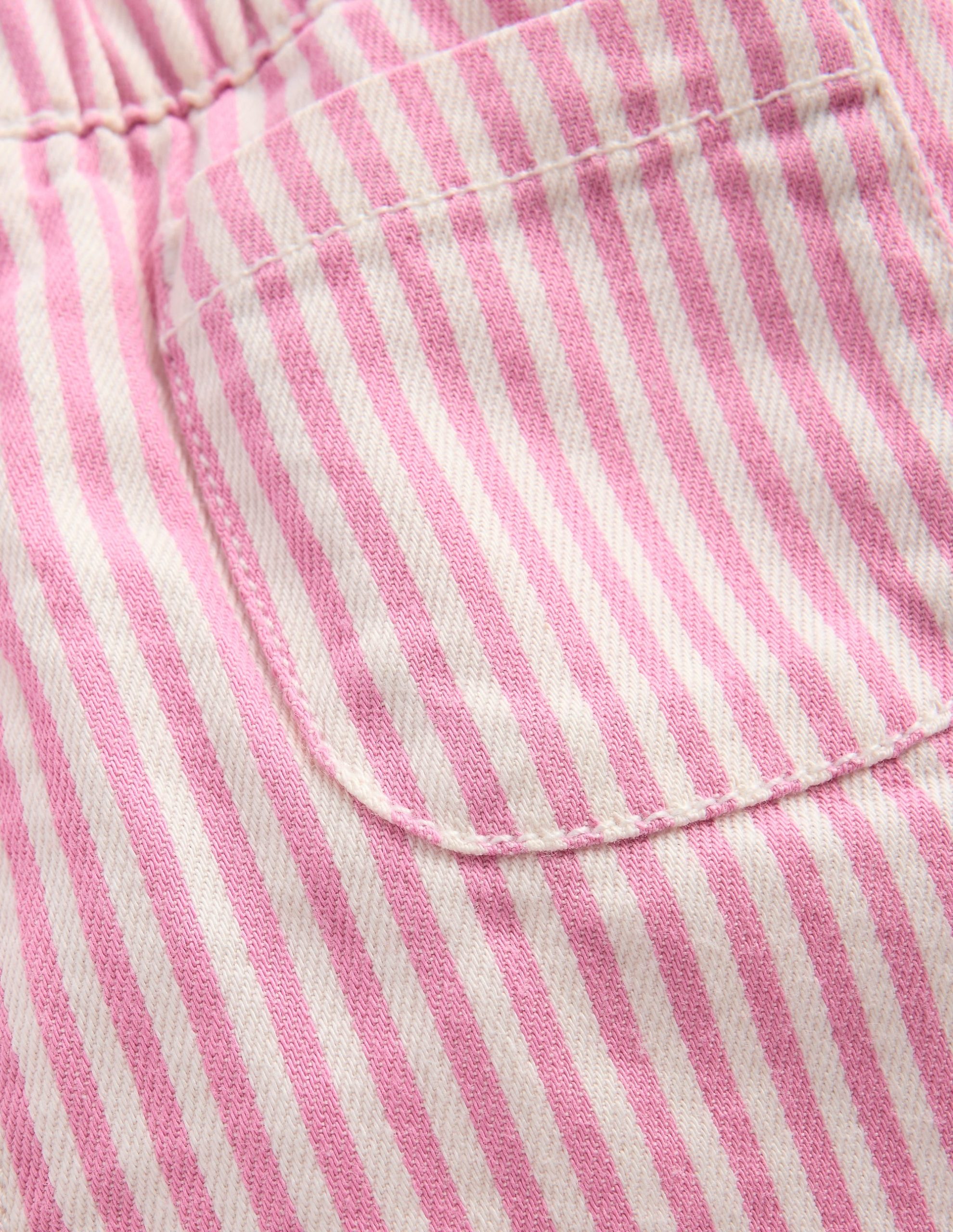 Cotton Pull-on Pants-Pink Stripe - Image 3