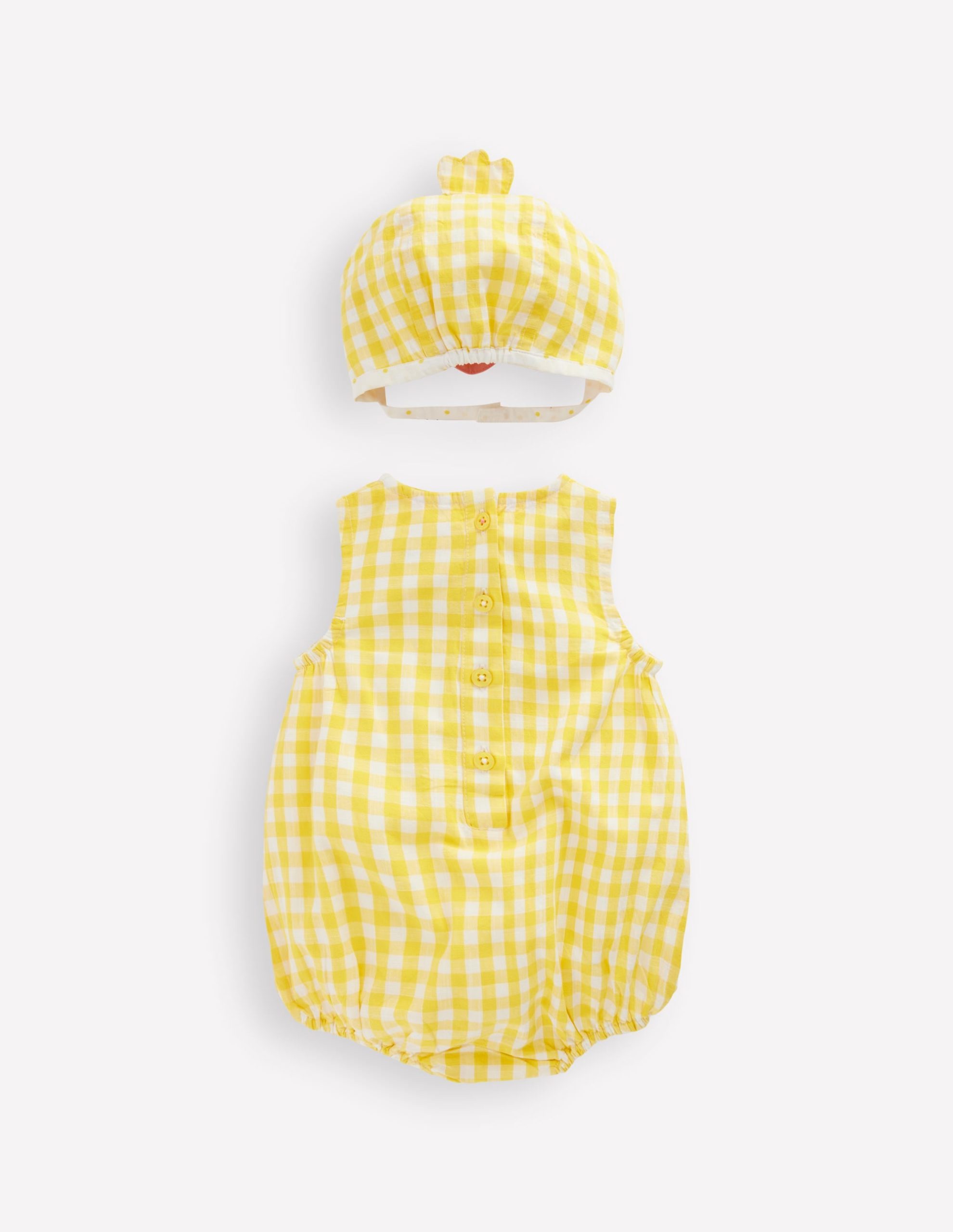 Novelty Easter Set-Pineapple Yellow Gingham Chick - Image 2