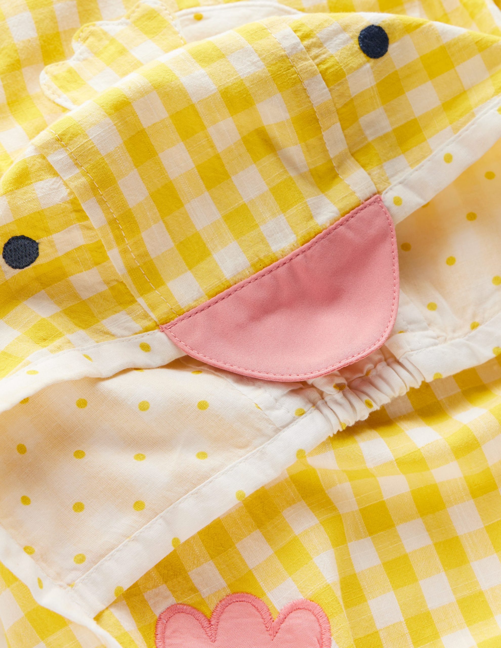 Novelty Easter Set-Pineapple Yellow Gingham Chick - Image 3