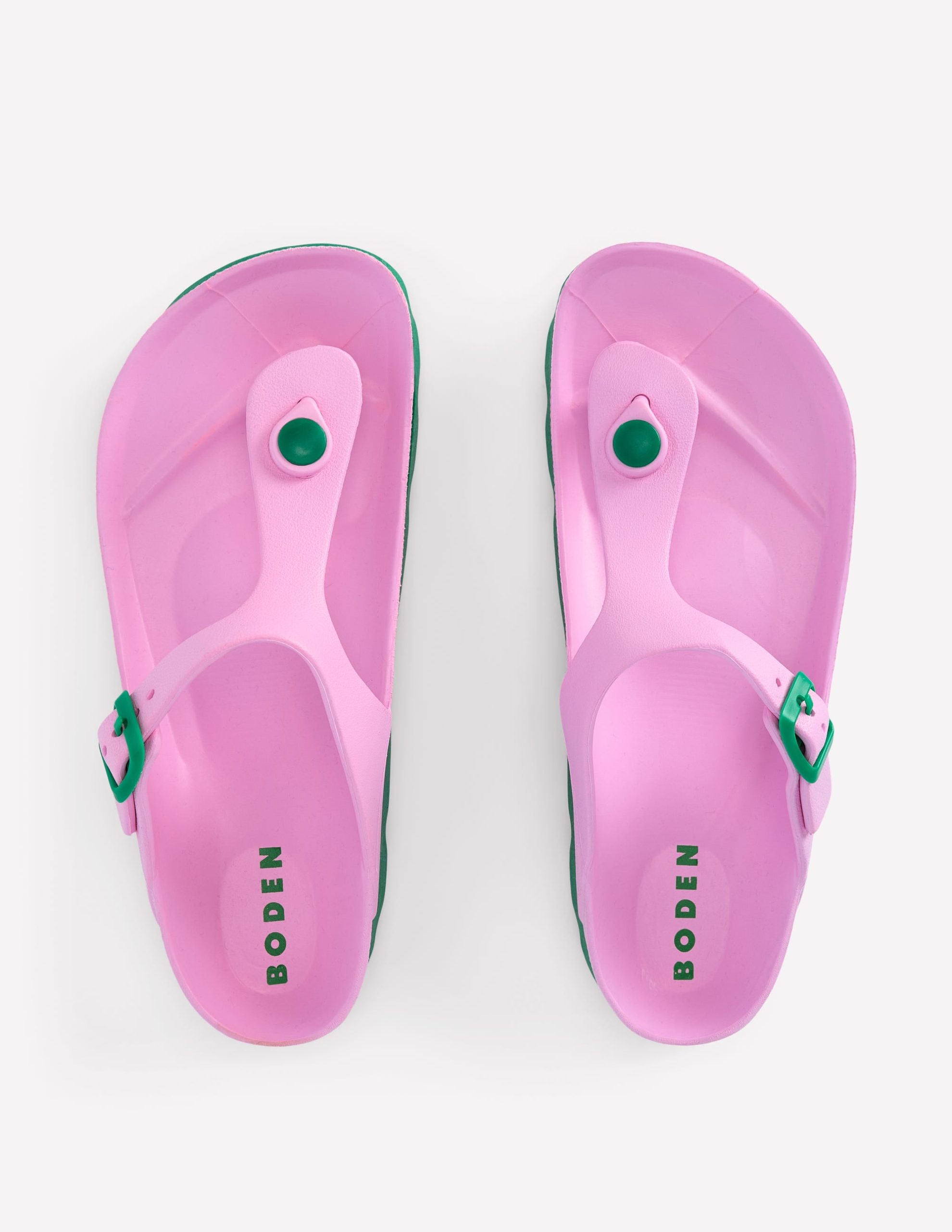 Lyla Toe Post Sandals-Pink/Green - Image 6