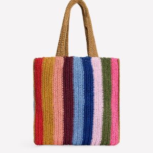 Shopper Tote-Multi Stripe