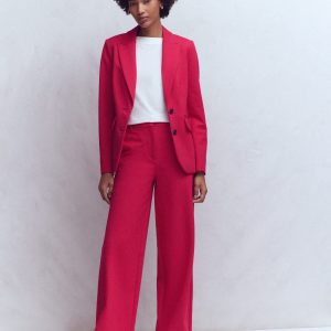 Belgravia Ponte Pants-Pomegranate