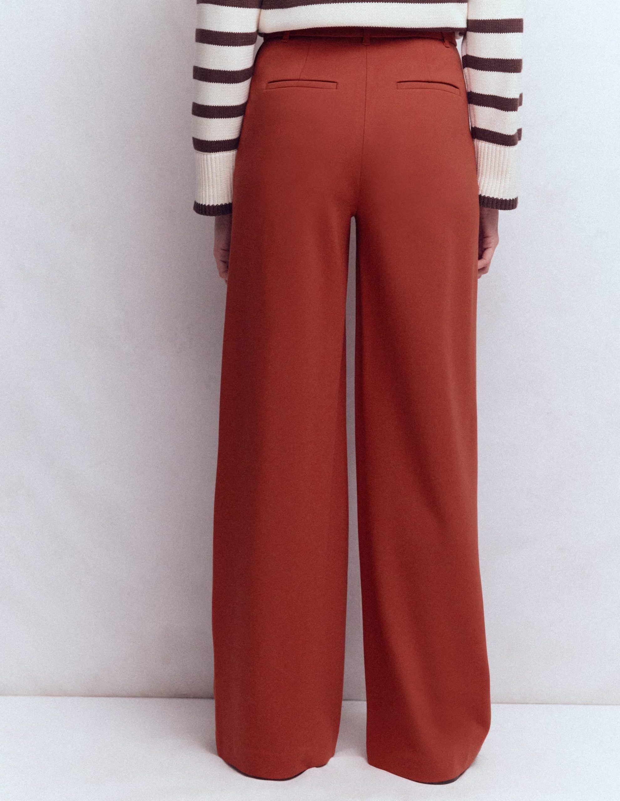 Belgravia Ponte Pants-Burnt Orange - Image 3
