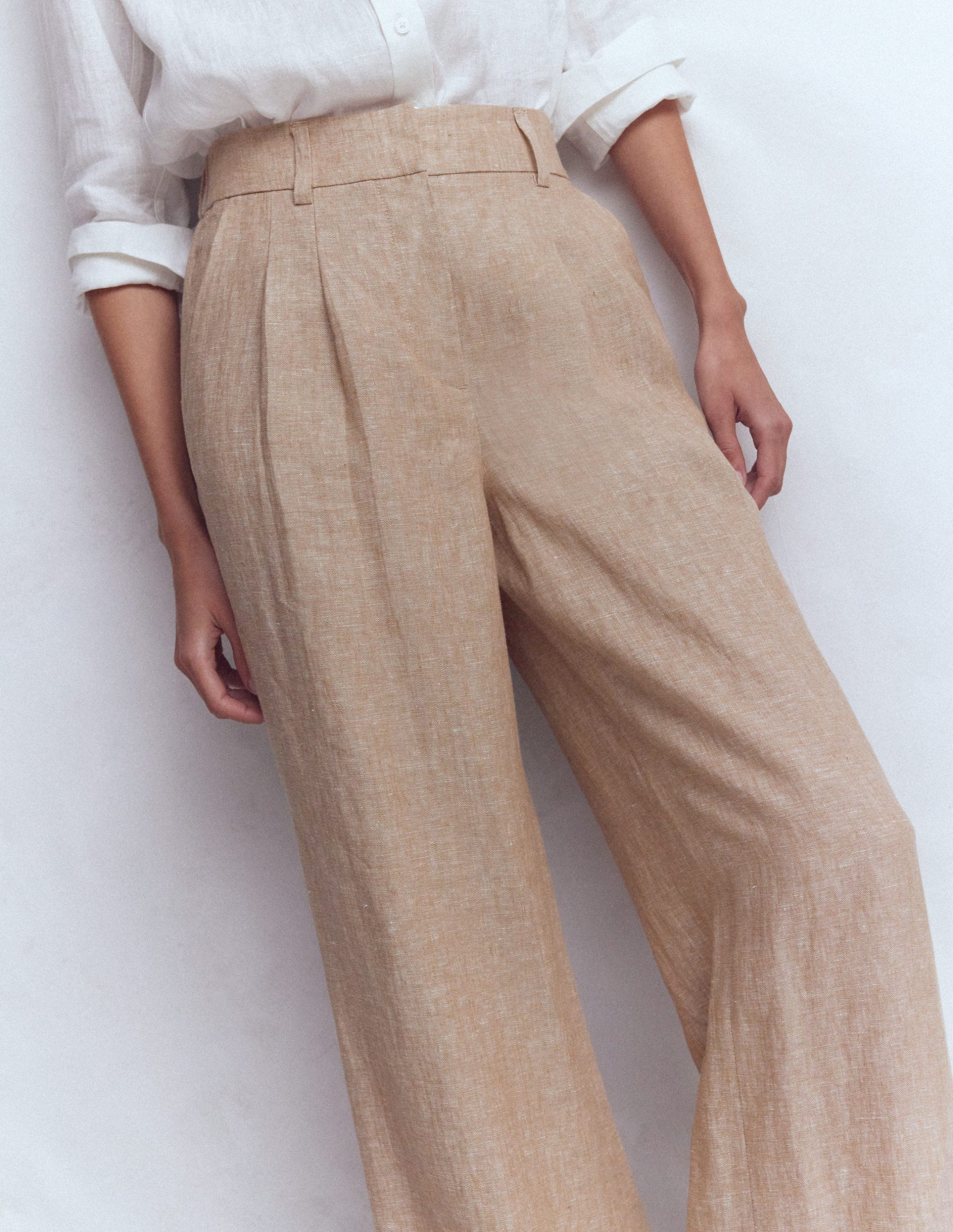 Kensington Linen Pants-Amphora Chambray - Image 2