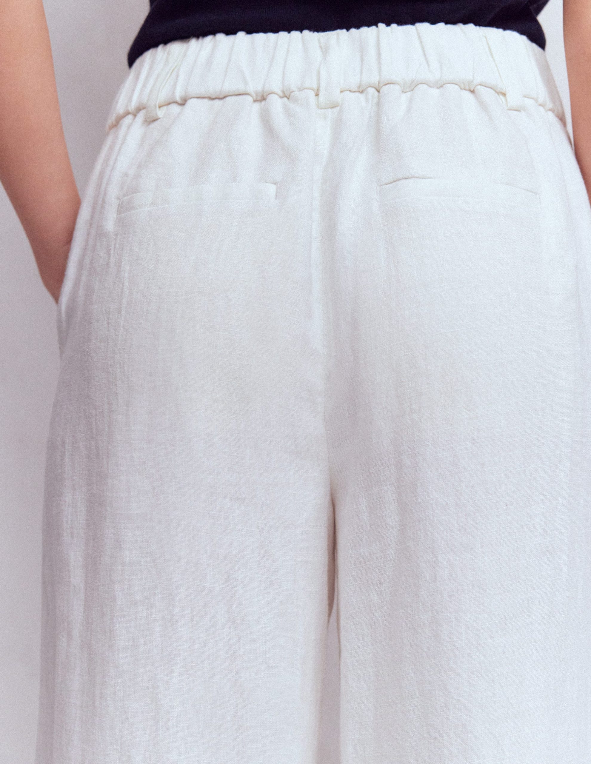 Kensington Linen Pants-White - Image 5