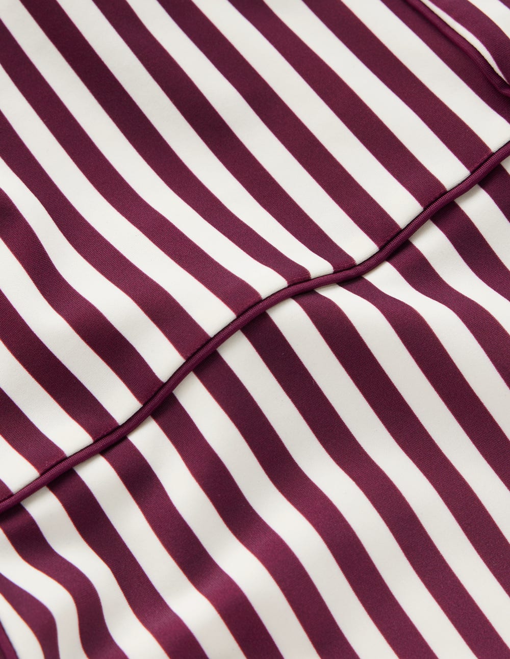 Rhodes Cup-Size Swimsuit-Chocberry. Ivory Stripe - Image 7