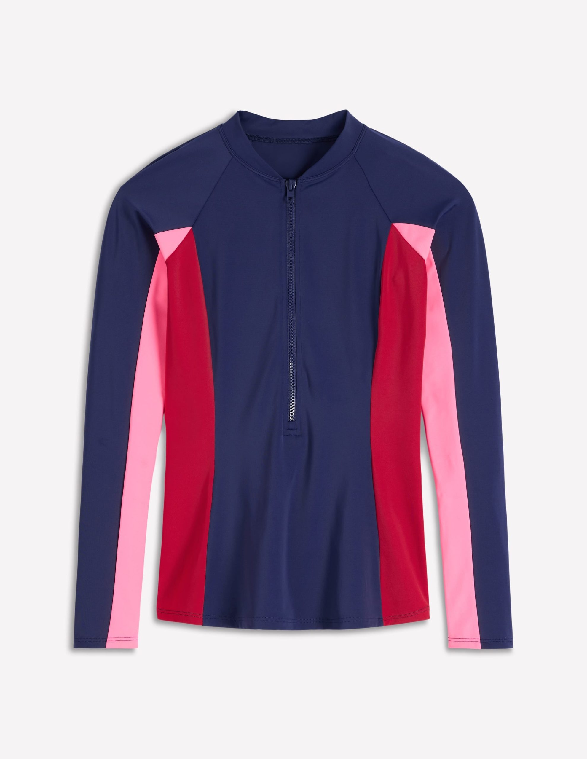 Sun Safe Raglan Rash Vest-Navy Colourblock - Image 5