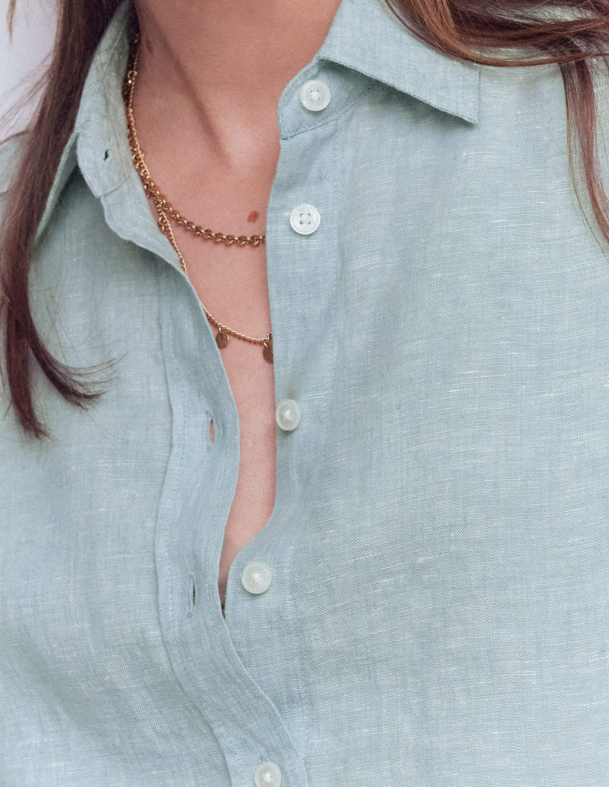 Sienna Linen Shirt-Chambray - Image 2