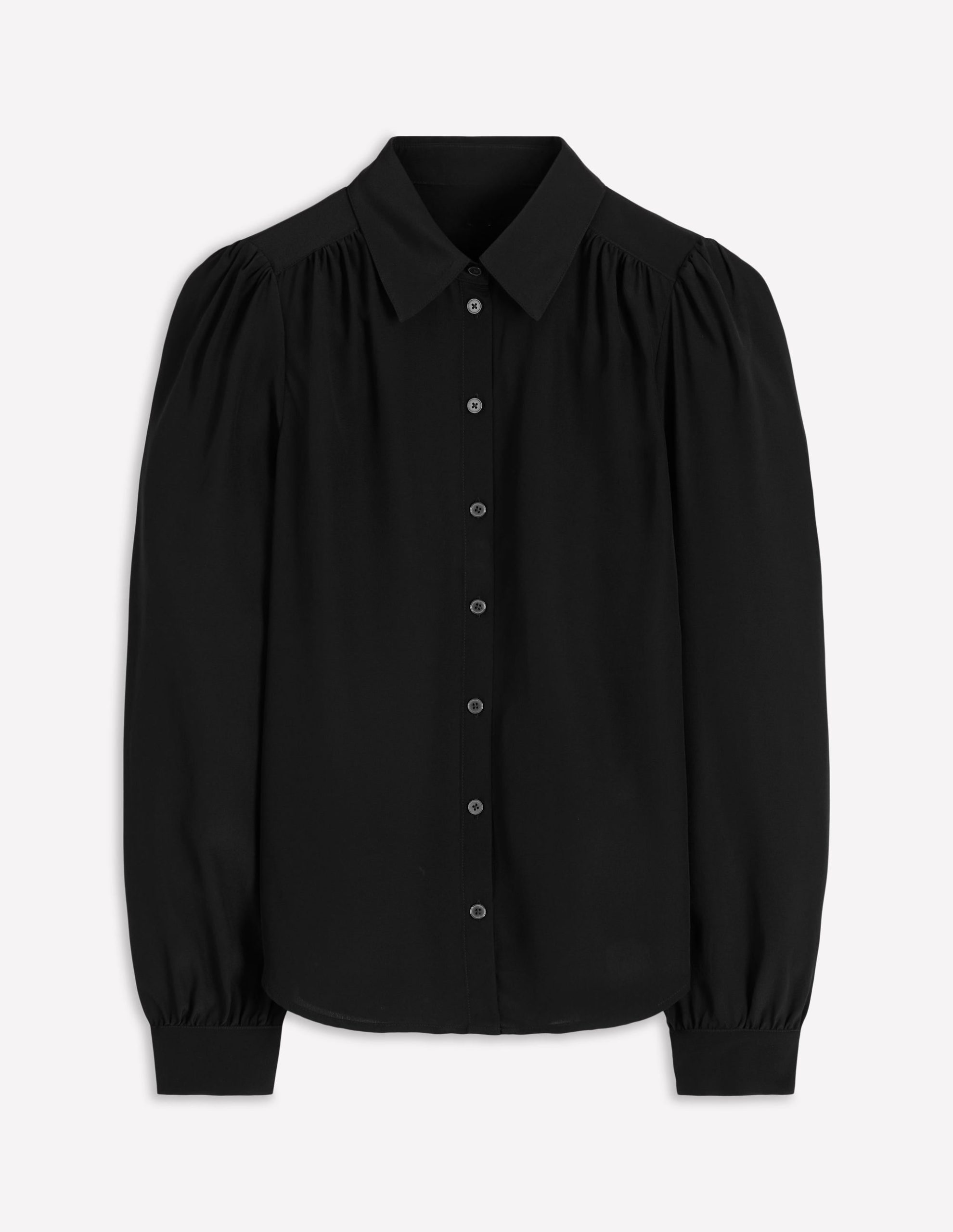 Sara Silk Shirt-Black - Image 5