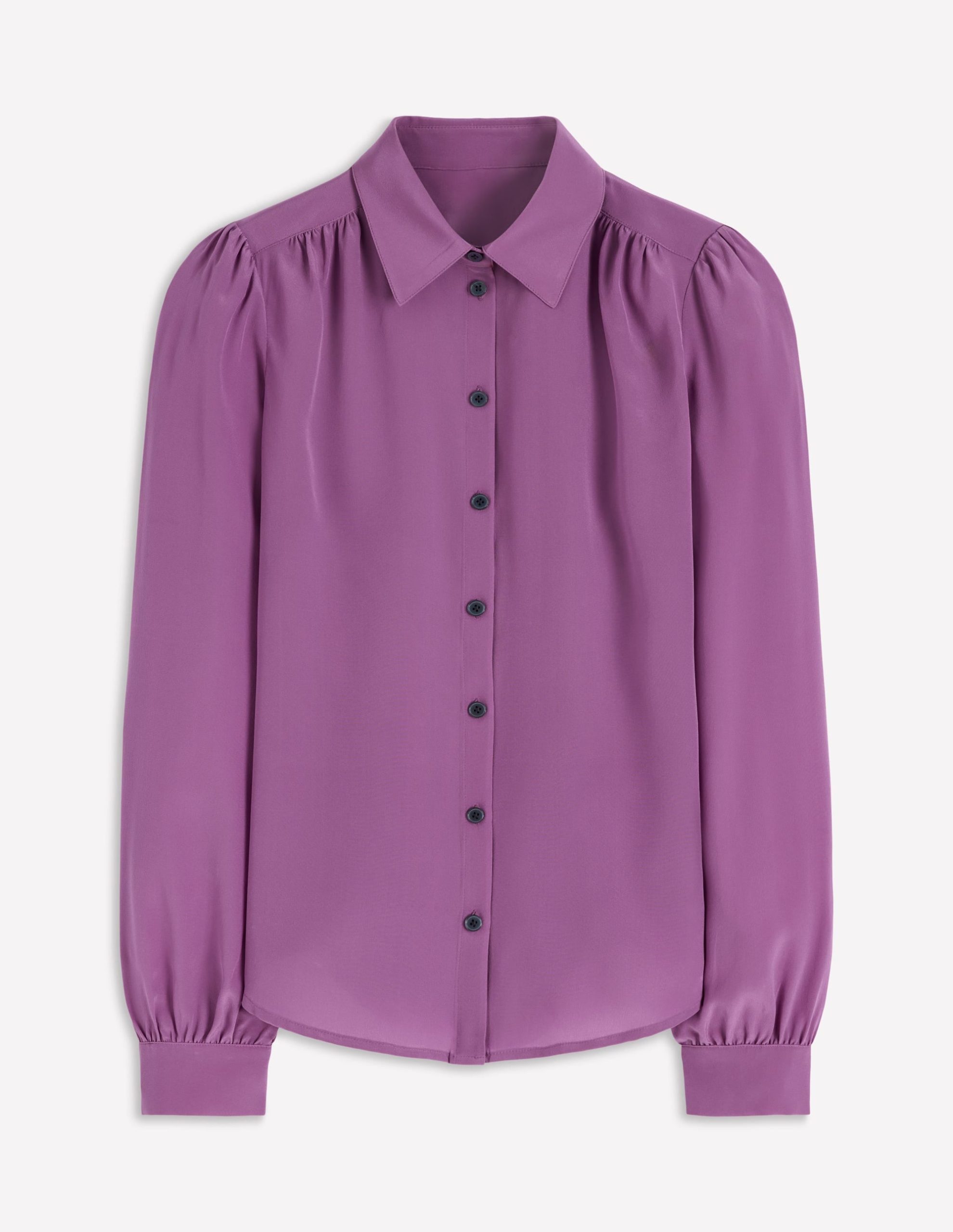 Sara Silk Shirt-Damson - Image 5