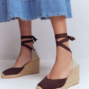 Cassie high wedge espadrille-Bitter Chocolate