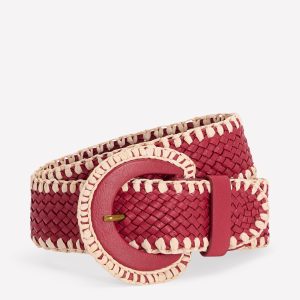 Woven Stitch Belt-Winter Blush