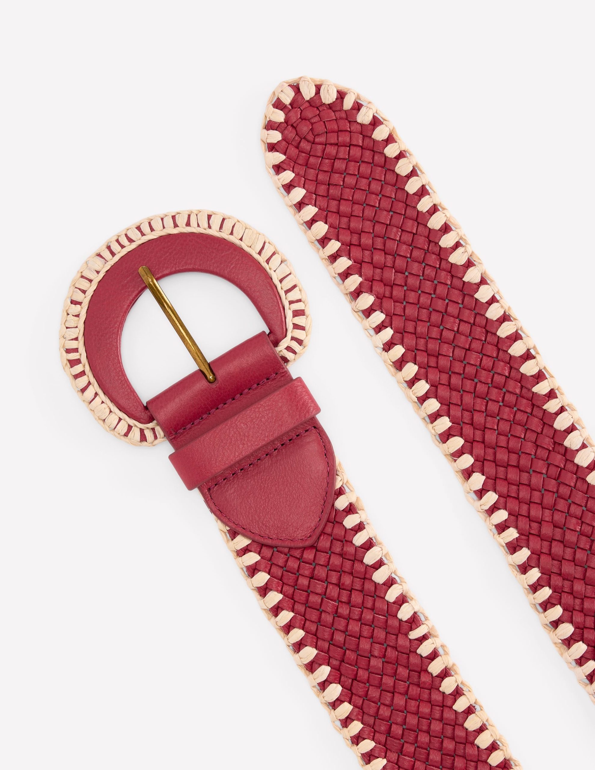 Woven Stitch Belt-Winter Blush - Image 3