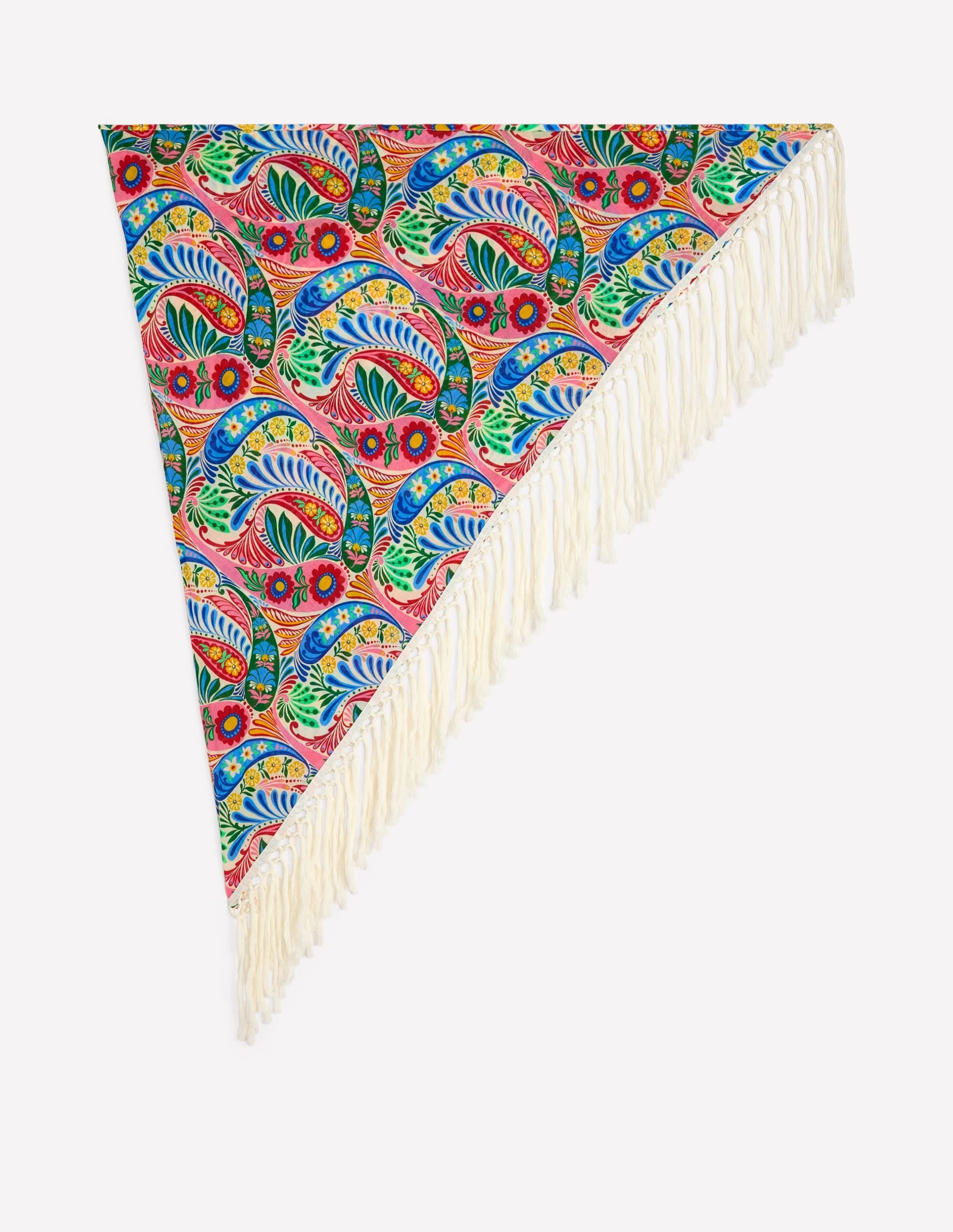Tassel Sarong-Multi. Enchanted Paisley - Image 6