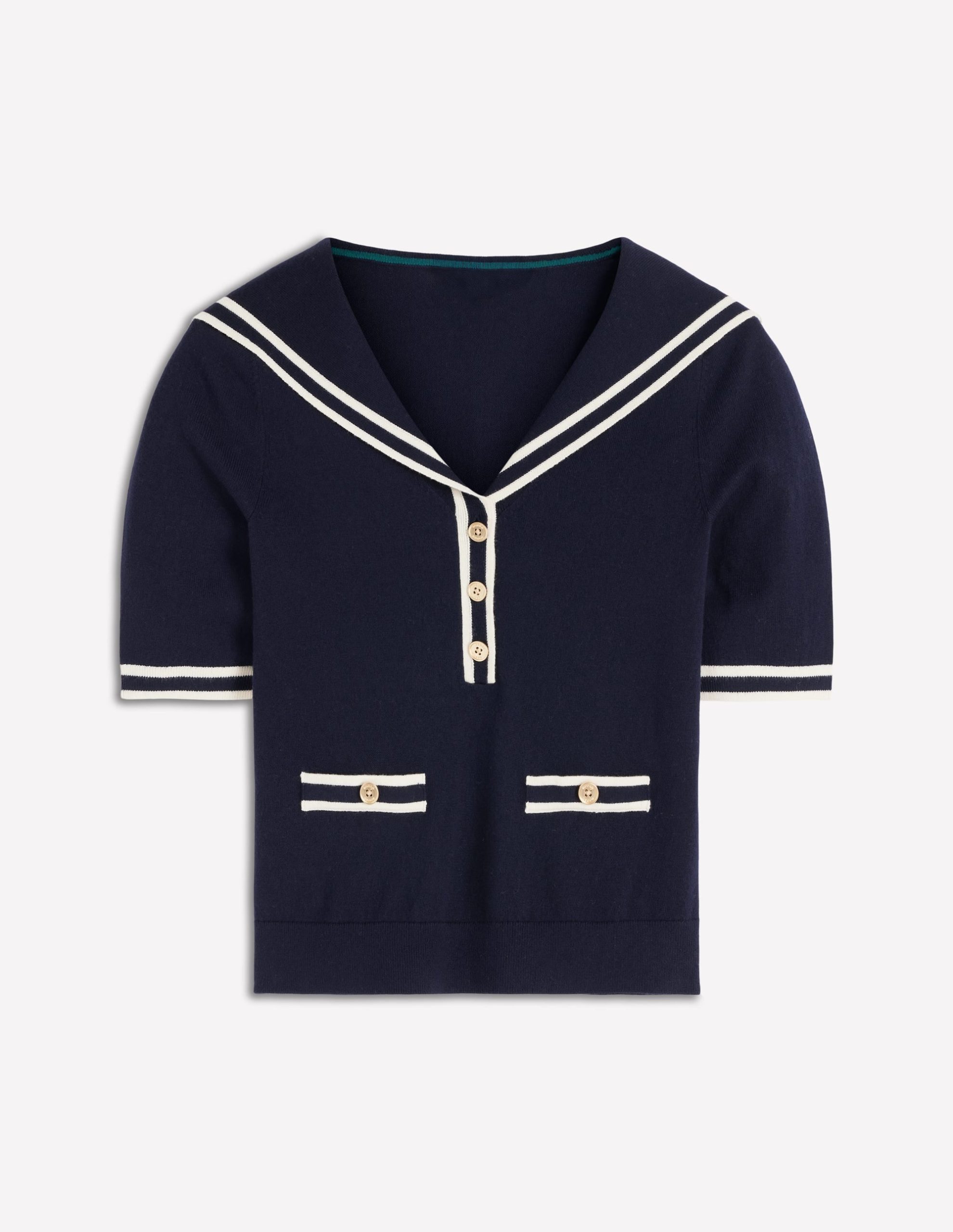 Sailor Collar sweater-Navy - Image 7