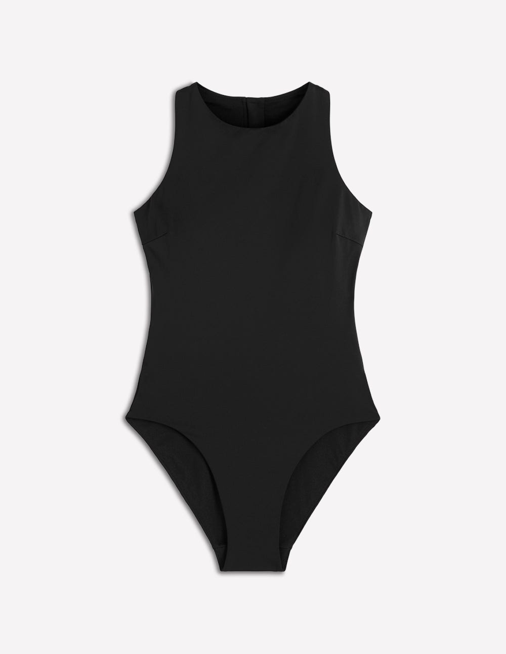 Sporty Rash Guard Swimsuit-Black - Image 6