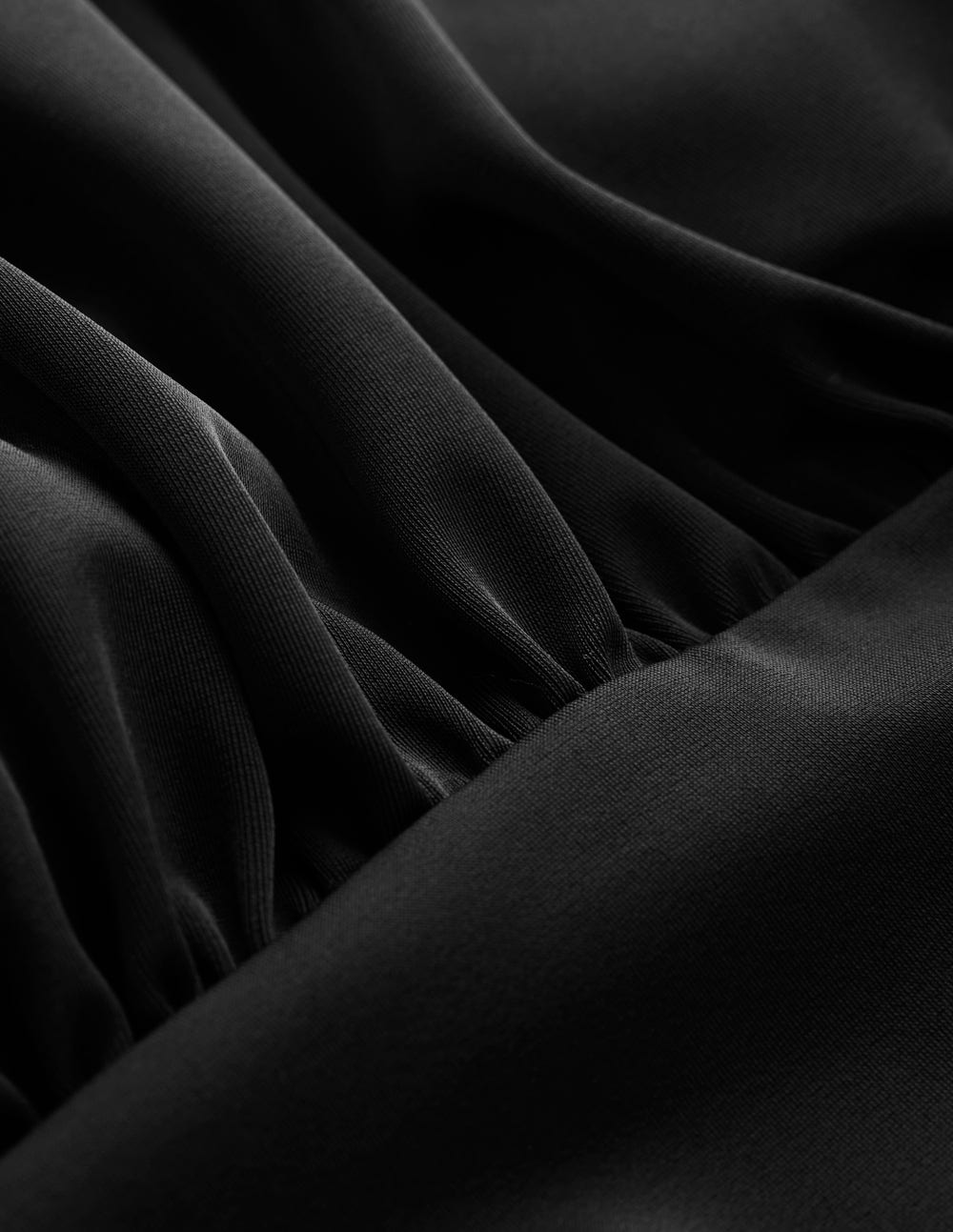 Skiathos Ruched Panel Swimsuit-Black - Image 6